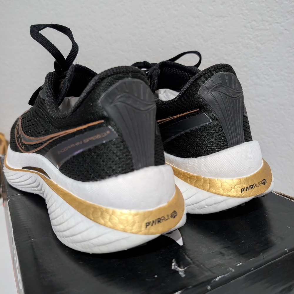 Saucony Womens Endorphin Speed 3 Black Goldstruck Running Shoes - Size 9 M - Picture 5 of 10